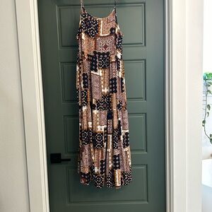 Patchwork inspired maxi dress